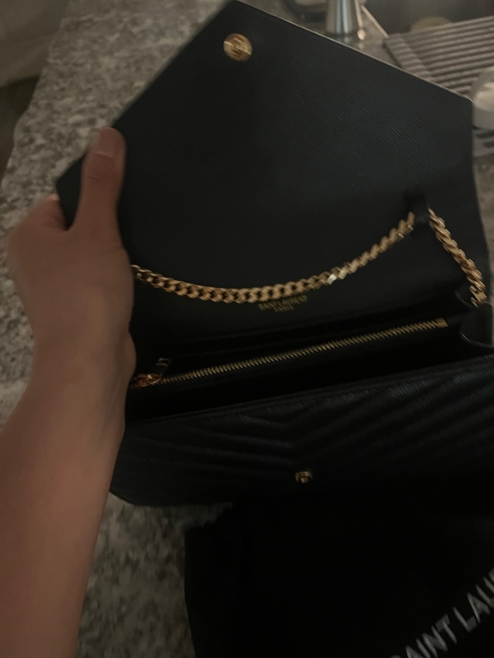 YSL BLACK CROSSBODY BAG - Picture 5 of 12